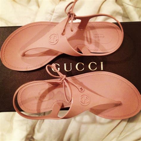 women's gucci jelly sandals|latest style for Gucci sandals.